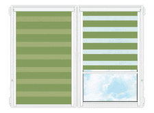 Рулонные кассетные шторы День Ночь Делия-124 цена. Купить в «Мастерская Жалюзи»