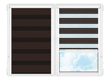 Рулонные кассетные шторы День Ночь Лигурия-2208 цена. Купить в «Мастерская Жалюзи»