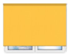 Стандартные рулонные шторы Карина-блэкаут-желтый цена. Купить в «Мастерская Жалюзи»