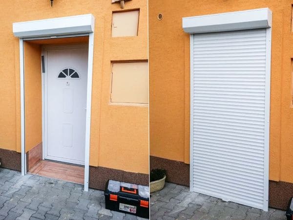 Рольставни в проем двери