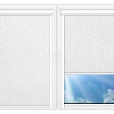 Рулонные шторы UNI Шелк-белый